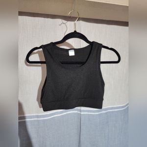 Black sport bra